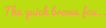 Image with Font Color F5A352 and Background Color BCDD11